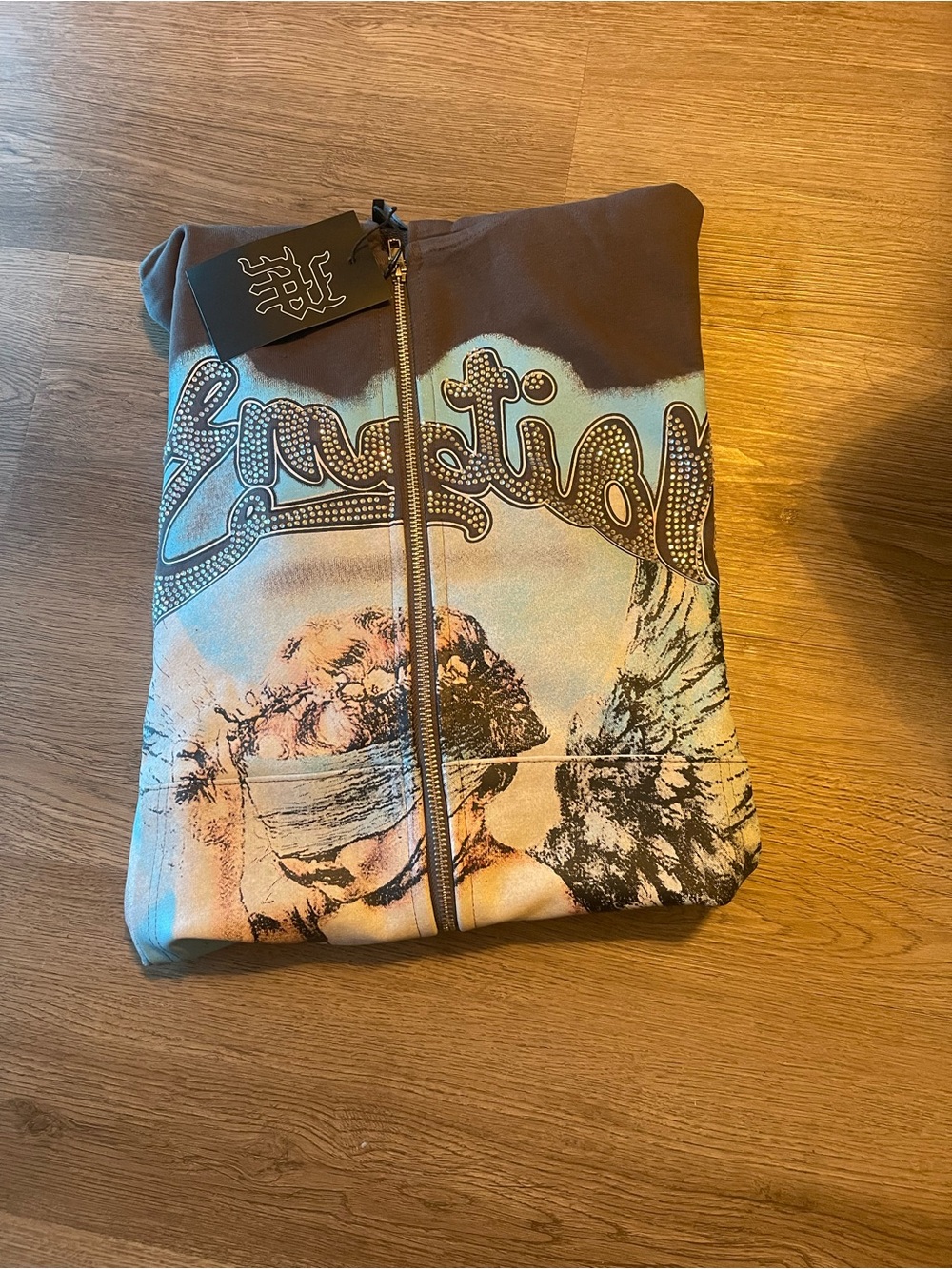 Grey mixed emotions hoodie size 6